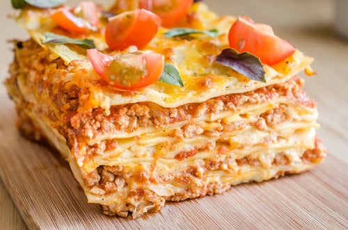 lasagna with tomato