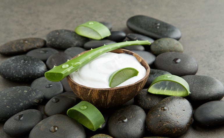 aloe vera and coconut milk treatment