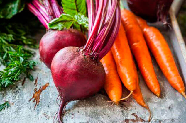 Beets and carrots