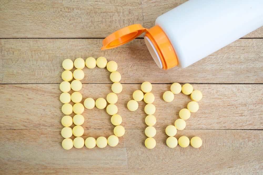 Vitamin B12 deficiency.