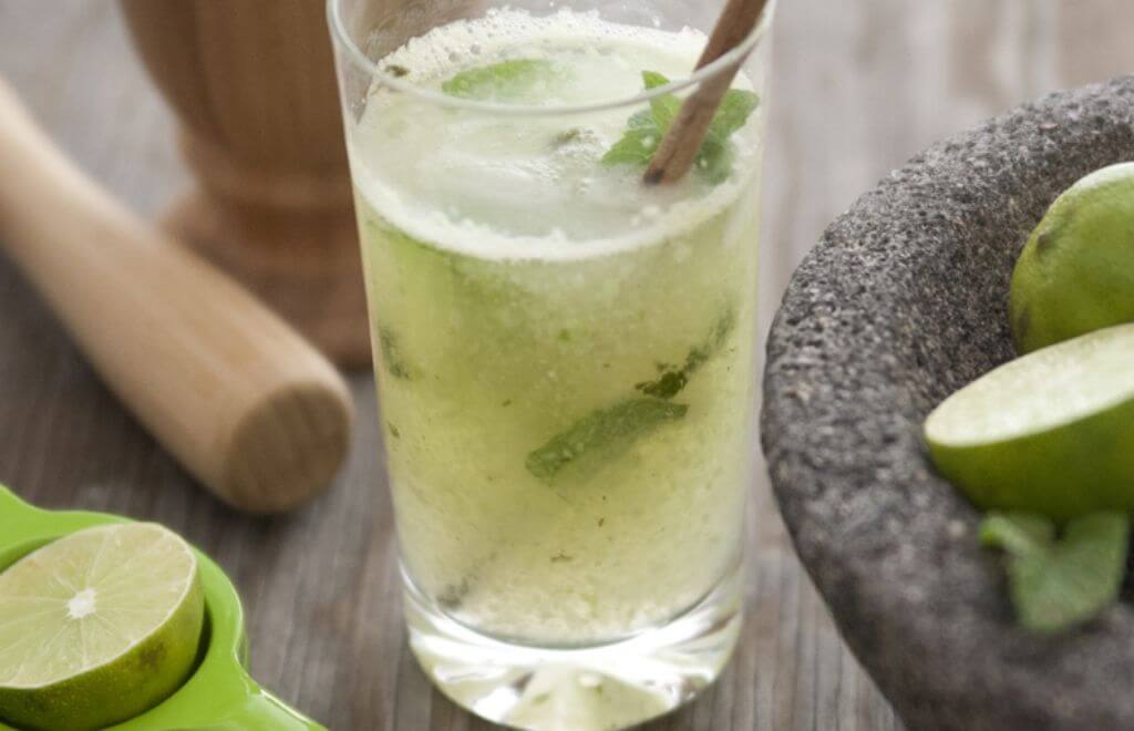 Mojito-style non-alcoholic punch.