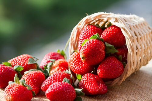 Strawberries.  Lips.